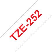 BROTHER TZe-252 - Standard adhesive - red on white - Roll (2.4 cm x 8 m) 1 cassette(s) laminated tape - for Brother PT-D600, P750, P-Touch PT-1650, 2430, 2700, 2710, 2730, 3600, 9700, 9800, D610