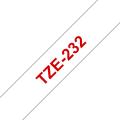 TZe tape 12mmx8m red/white