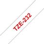 BROTHER labelling tape TZE-232 white/red 12 mm