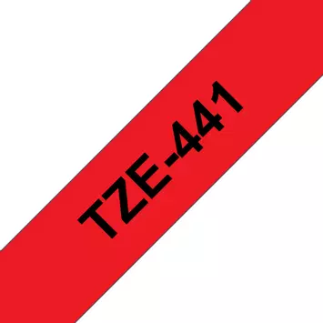 Brother 18MM Black On Red Tape (TZE441)