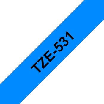 BROTHER TZ tape 12mmx8m black/ blue (TZE531)