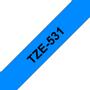 BROTHER 12MM Black On Blue Tape (TZE531)