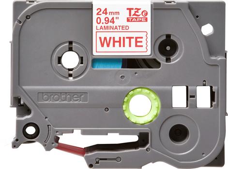 BROTHER TZe tape 24mmx8m red/white (TZE-252)