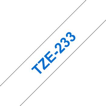 BROTHER P-Touch TZE-233 blue on white 12mm (TZ-233)