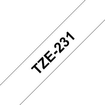 BROTHER TZe tape 12mmx8m black/ white (TZE-231)