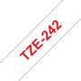 BROTHER TZe-242 - Standard adhesive - red on white - Roll (1.8 cm x 8 m) 1 cassette(s) laminated tape - for Brother PT-D600, P-Touch PT-1880, D450, D800, E550, E800, P900, P950, P-Touch EDGE PT-P750 (TZE-242)
