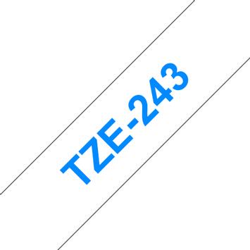 Brother 18MM Blue On White Tape (TZE-243)