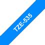 BROTHER 12MM White On Blue Tape (TZE535)