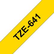 BROTHER Black On Yellow Label Tape 18mm x 8m - TZE641