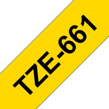 BROTHER Tape BROTHER TZe-661 36mmx8m sort/gul (TZE-661)