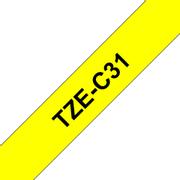BROTHER 12MM Black On Fluro Yellow Tape