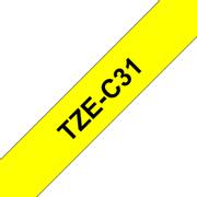 BROTHER 12MM Black On Fluro Yellow Tape