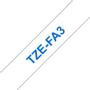 BROTHER 12MM Blue On White Fabric Tape (TZEFA3)