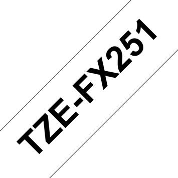Brother TZe-FX251 - fleksibel ID-tape - 1 kassett(er) - Rull (2,4 cm x 8 m) (TZEFX251)