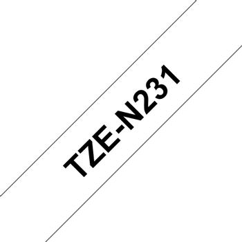 BROTHER 12MM Black On White Nonlaminated (TZEN231)