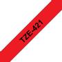 BROTHER TZe tape  9mmx8m black/red (TZE421)