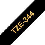 Brother 18MM Gold On Black Tape (TZE344)