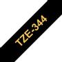 BROTHER 18MM Gold On Black Tape (TZE344)