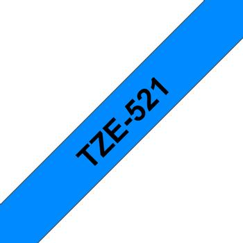 Brother 9MM Black On Blue Tape (TZE521)