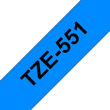 BROTHER 24MM Black On Blue Tape (TZE551)