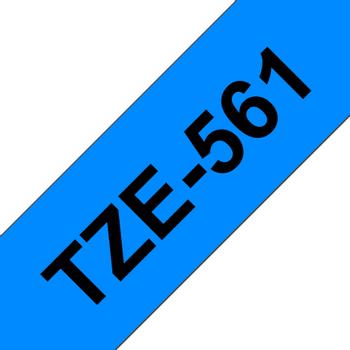 Brother 36MM Black On Blue Tape (TZE561)