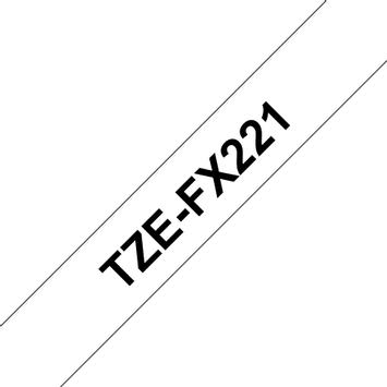 Brother TZe-FX221 - fleksibel ID-tape - 1 kassett(er) - Rull (0,9 cm x 8 m) (TZEFX221)
