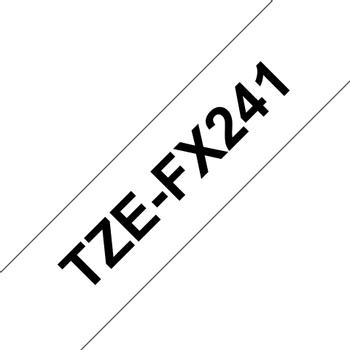 BROTHER TZe FX241 Fleksibel tape  (1,8 cm x 7,99 m) 1rulle(r) (TZEFX241-#)