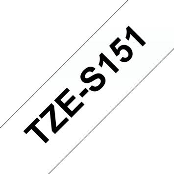Brother TZe-S151 - laminert teip - 1 kassett(er) - Rull (2,4 cm x 8 m) (TZES151)