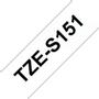BROTHER TZ-tape / 24mm / Black Text / Clear Tape