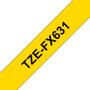 BROTHER 12MM Black On Yellow Flexible ID