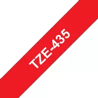 Brother 12MM White On Red Tape