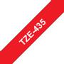 BROTHER 12MM White On Red Tape (TZE435)
