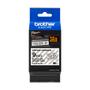 BROTHER TZe-S121 - Extra strength adhesive - black on clear - Roll (0.9 cm x 8 m) 1 cassette(s) laminated tape - for Brother PT-D210, D600, H110, P-Touch PT-1005, 1880, E800, H110, P-Touch Cube Plus P (TZES121)