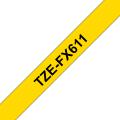 6MM Black On Yellow Flexible ID