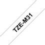 BROTHER TZ-tape / 12mm / Black Text / Clear Tape