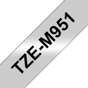 BROTHER TZe-M951 - Black on matte silver - Roll (2.4 cm x 8 m) 1 cassette(s) laminated tape - for Brother PT-D600, P-Touch PT-D800, P900, P950, P-Touch Cube Plus PT-P710