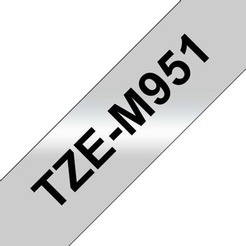 BROTHER P-Touch TZE-M951 black on silver-matt 24mm (TZEM951)