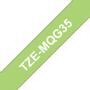 BROTHER TZE-MQG35 LAMINATED TAPE 12MM F/ PT S WHITE ON FLAT APPLE GREE SUPL (TZEMQG35)