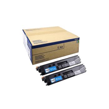 BROTHER TN329C - 2-pack - cyan - original - toner cartridge - for Brother DCP-L8450CDW,  HL-L8350CDW,  HL-L8350CDWT,  MFC-L8850CDW (TN329CTWIN)