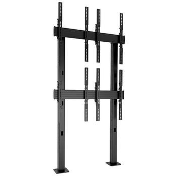 Chief LBM2X2UP | FUSION 2x2 Freestanding Video Wall Portrait | Fixed 2092mm | VESA 100x100-400x800 | Max 45.4kg | Black (LBM2X2UP)