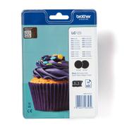 BROTHER LC123BK Origineel Inktcartridge Zwart Duopack 2 Stuks