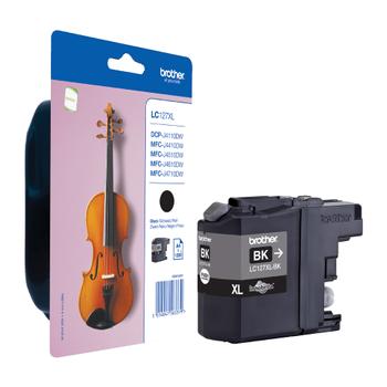 BROTHER LC127XLBK - Super High Yield - black - original - blister - ink cartridge - for Brother DCP-J4110DW,  MFC-J4410DW,  MFC-J4510DW (LC127XLBKBP)