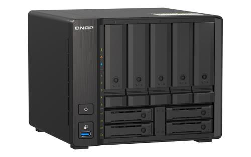 QNAP TS-H973AX-32G 9-bay NAS AMD Ryzen V1500B 32GB DDR4 SODIMM 5x2.5in/ 3.5in SATA 6Gbps + 2x2.5in U.2 NVMe PCIe Gen3 x4 (TS-H973AX-32G)