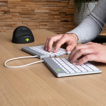 R-GO Tools R-Go Split Break keyboard, (RGOSBFRWLWH)