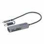 STARTECH USB 3.0multi-Media Memory Card Reader SD/microSD/CompactFlash USB-C External Card Reader with USB-A Adapter
