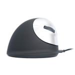 R-GO Tools R-Go Ergonomic mouse HE Break - mus - USB - svart/ sølv (RGOHE)