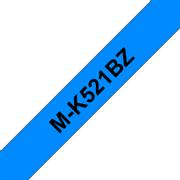 BROTHER M-K521BZ - Black on blue - Roll (0.9 cm x 8 m) 1 pcs. printer tape - for P-Touch PT-55, PT-55P, PT-65, PT-65LB, PT-65SB, PT-90