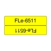 BROTHER flaggetiketter FLE6511 45x21 mm svart på gul_ 72st_