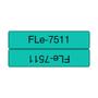 BROTHER Tape BROTHER FLE-7511 21x45mm sort/ grønn (FLE7511)