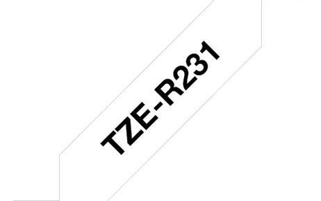 Brother TZe-R231 - båndtape - 1 kassett(er) - Rull (1,2 cm x 4 m) (TZER231)